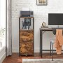 Astra arkivskp 41 x 40 x 108 cm - Brun/svart