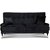 Adena 2-sits soffa - Svart sammet