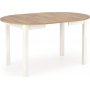 Matgrupp Berivan 102142 cm ek/vit med 4 st Industry stolar i borstat stl