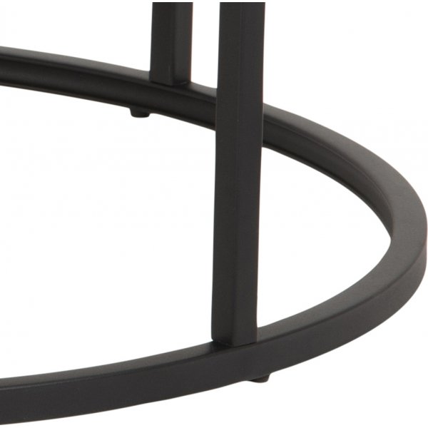 Spiro soffbord Ø50/80 cm - Ek/svart Spiro soffbord Ø50/80 cm - Ek/svart