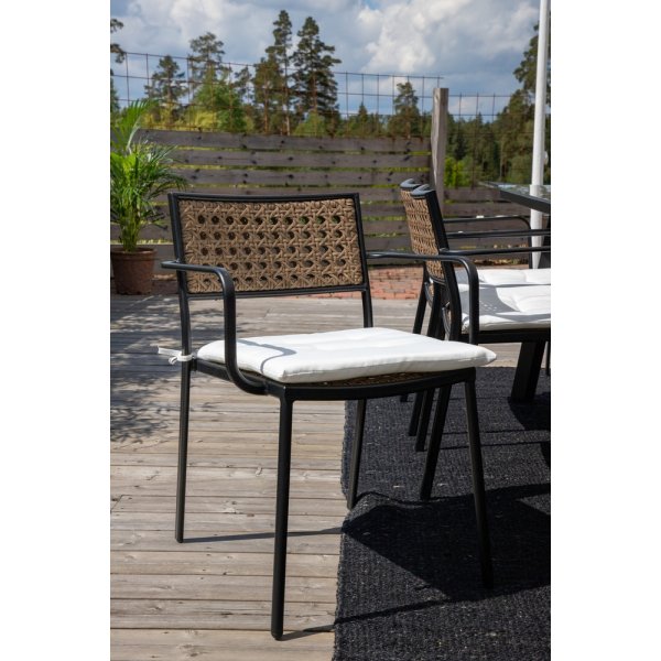 Paola matstol - Svart/Natur Paola matstol - Svart/Natur