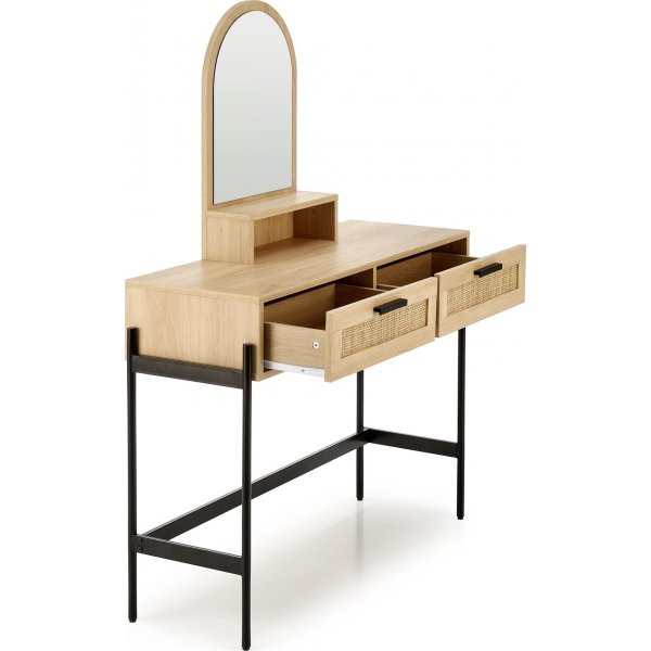 Carmen sminkbord 104 x 35 cm - Beige/svart Carmen sminkbord 104 x 35 cm - Beige/svart