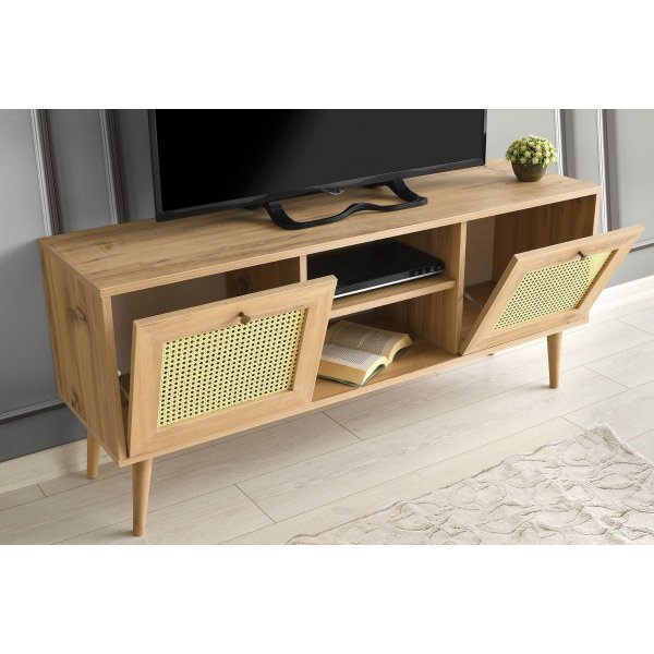 Letoon mediabank 140 cm - Eiken Letoon mediabank 140 cm - Eiken