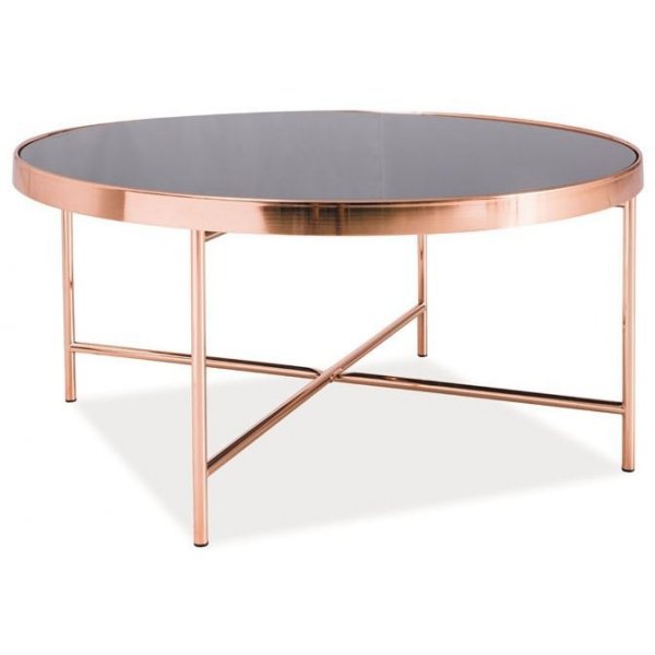 Daphne soffbord 82 cm - Koppar/svart
