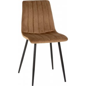 2 st Kayla stol - Brun sammet - Klädda & stoppade stolar