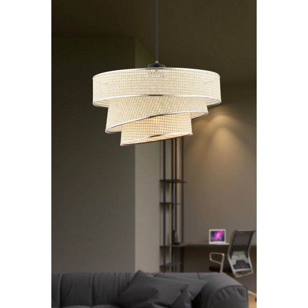 Couper taklampa - Cream/silver