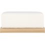 Ivy sittpuff - Vit boucle