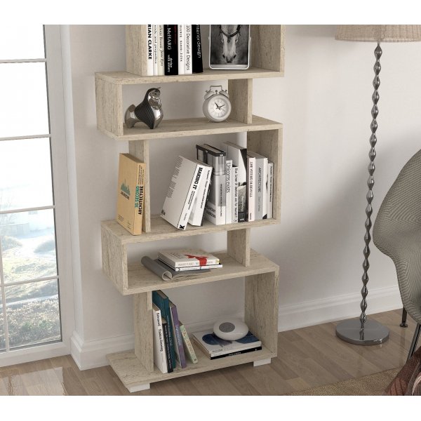 Blok bokhylla - Travertin