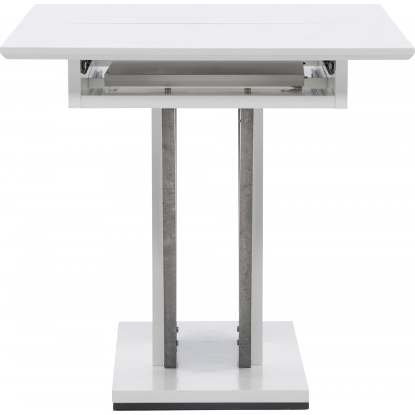 Table à manger Disa 120-160 x 80 cm - Gris/blanc Table à manger Disa 120-160 x 80 cm - Gris/blanc