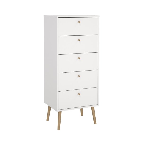 Bodo Byrå med 5 lådor - Vit Bodo Byrå med 5 lådor - Vit