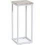 Accent sngbord/piedestal 65 - Vit / beige