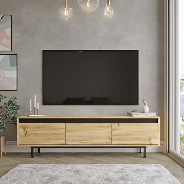 Luvio mediabnk 1 - Ek/svart