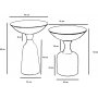 Chalice sidobord set 46/56 cm - Guld