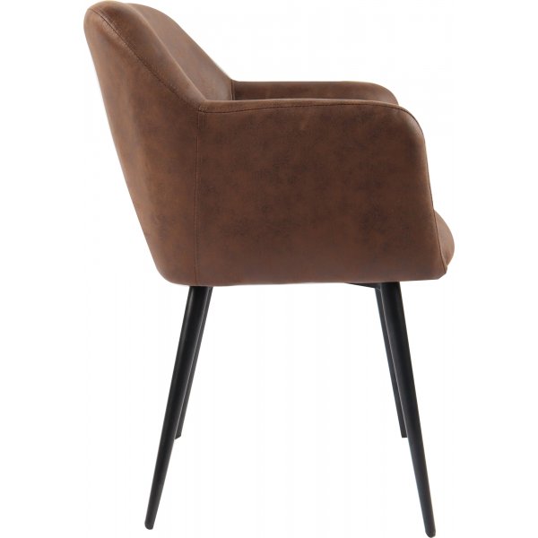 Fauteuil in bruin PU - Lamar