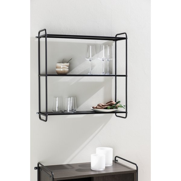 Lyon wandplank 63 x 62 cm - Zwart Lyon wandplank 63 x 62 cm - Zwart