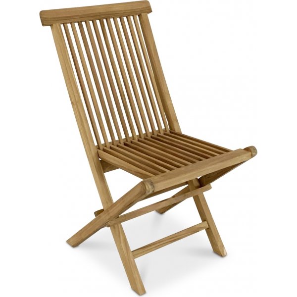 Matgrupp med 4 stolar och matbord Ø122 beige/teak - Merca/Saltö Matgrupp med 4 stolar och matbord Ø122 beige/teak - Merca/Saltö