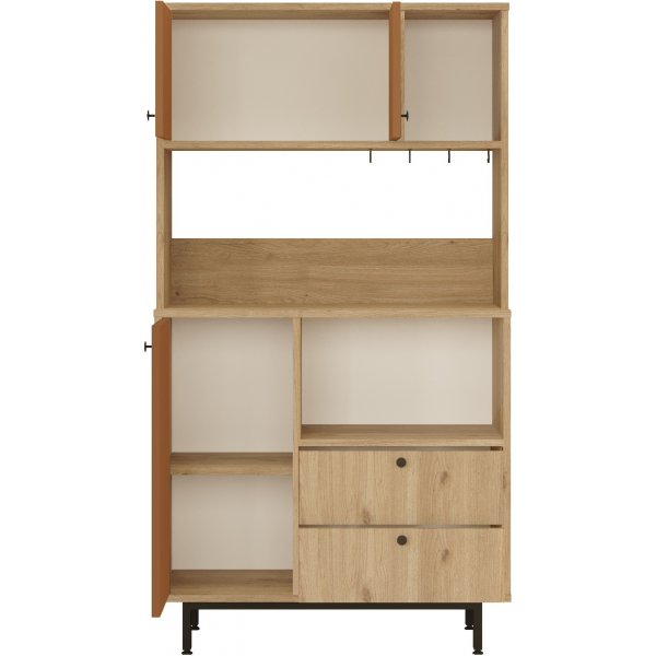 Royce köksskåp 3 - Ek/tegelröd Royce köksskåp 3 - Ek/tegelröd