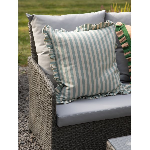 Valencia loungegrupp i konstrotting med grå dynor Valencia loungegrupp i konstrotting med grå dynor