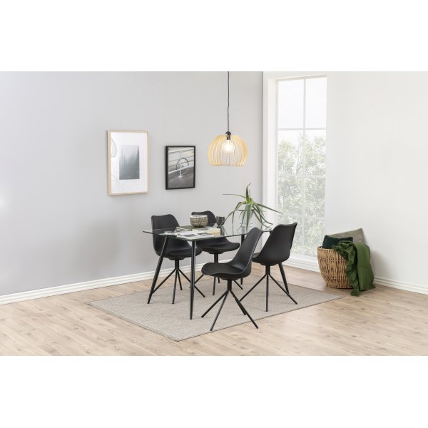 Table en verre 140 cm + Pieds de meubles Table en verre 140 cm + Pieds de meubles