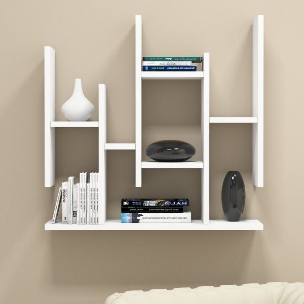 Bloemenwandplank - Wit Bloemenwandplank - Wit