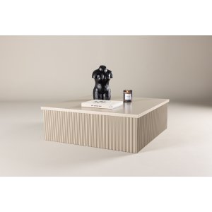 Lenox soffbord 90 x 90 cm - Beige Lenox soffbord 90 x 90 cm - Beige