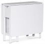 Sandhamn slagbord med lda 30/90/150 x 80 cm - Vit + Textilskydd fr mbler