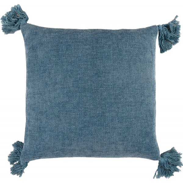 Tassle kuddfodral 45x45 cm - Blue