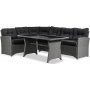 Davenport utegrupp med bord (konstrotting) Hger - Gr