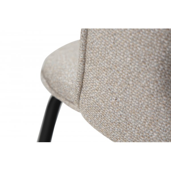 Chaise de salle à manger Eden - Cachemire bouclé/noir Chaise de salle à manger Eden - Cachemire bouclé/noir