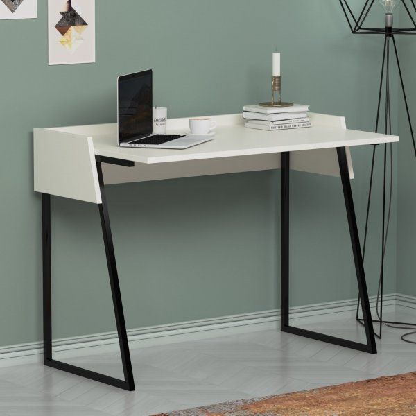 Ron skrivbord 103,6x56,8 cm - Vit Ron skrivbord 103,6x56,8 cm - Vit