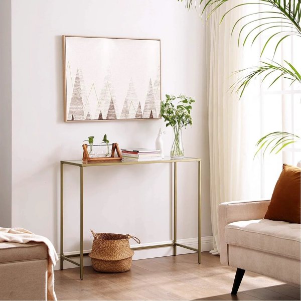 Canvas avlastningsbord - Guld Canvas avlastningsbord - Guld