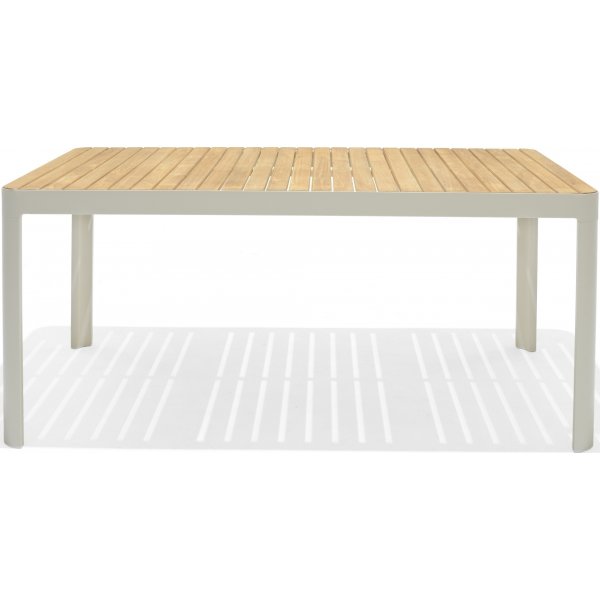 Portals eetgroep 8 - Wit/teak Portals eetgroep 8 - Wit/teak