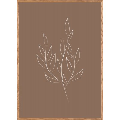 Poster - Drawed leaf