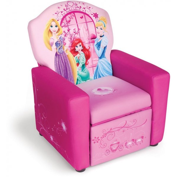 Disney Princess ftlj med utfllbar fotpall - Rosa