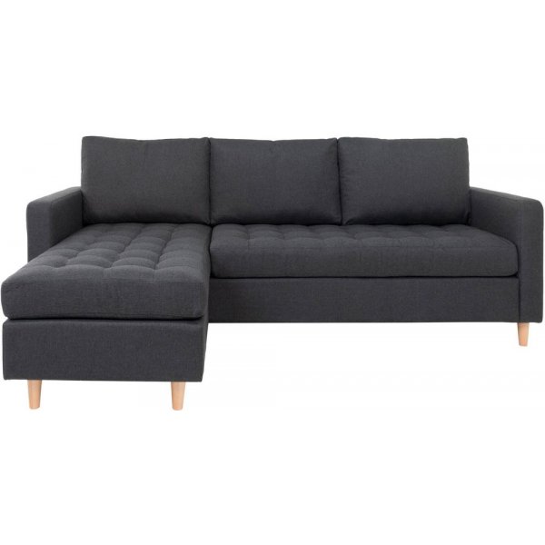 Firenze Divansoffa - Mörkgrå/bok Firenze Divansoffa - Mörkgrå/bok