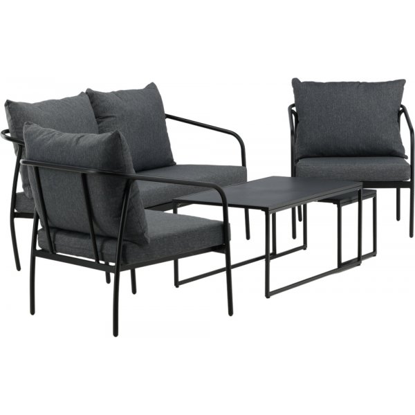 Sopot soffgrupp - Svart/Grå Sopot soffgrupp - Svart/Grå