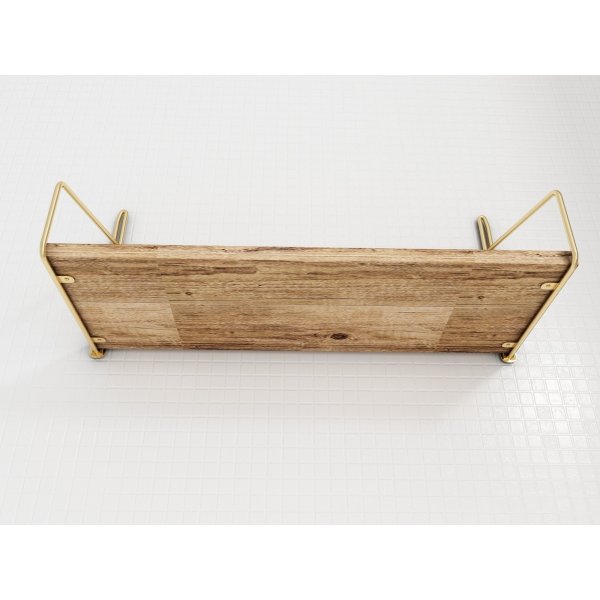 Duverney vgghylla - Guld/brun