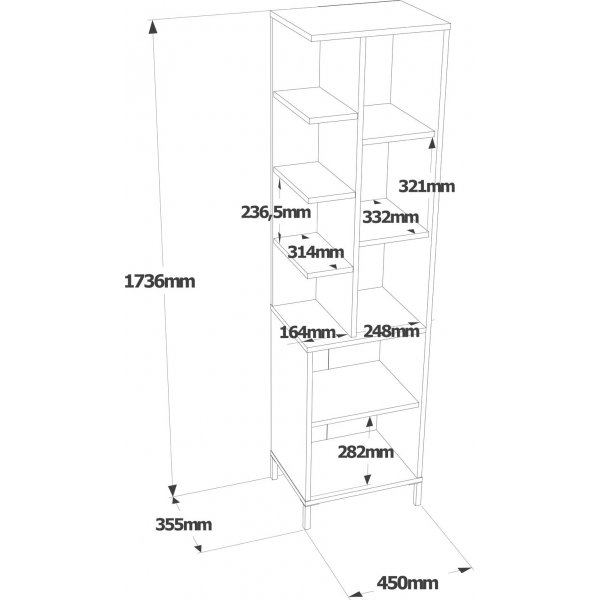 Armoire Vitale 1 - Blanc Armoire Vitale 1 - Blanc