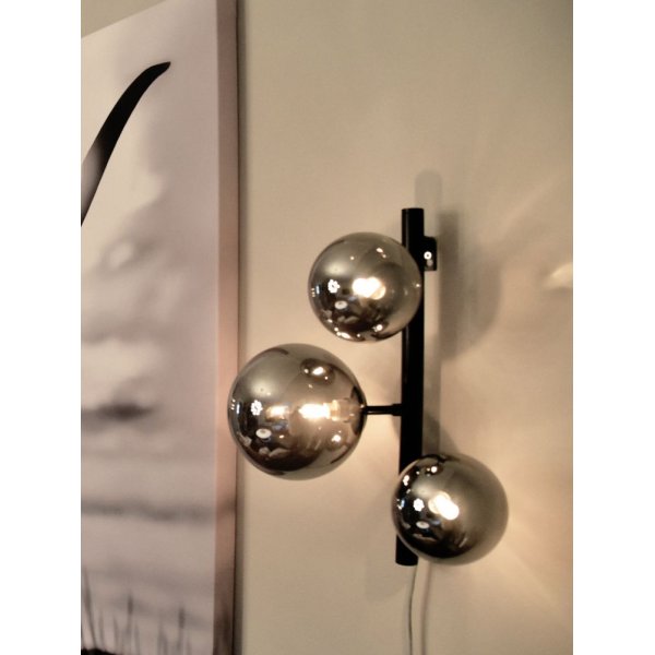 Molekyl wandplafond - Zwart/rookgrijs Molekyl wandplafond - Zwart/rookgrijs