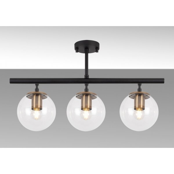 Plafonnier Atlas 10275 - Noir/antique Plafonnier Atlas 10275 - Noir/antique