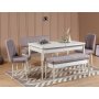 Vina 0701 matgrupp med soffa - Vit/ljusgr