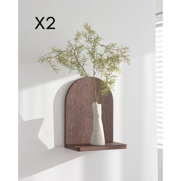 Rafa wandplank 261 Walnoot