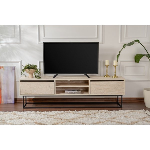 TV-bänk 180 cm beige - Escape TV-bänk 180 cm beige - Escape