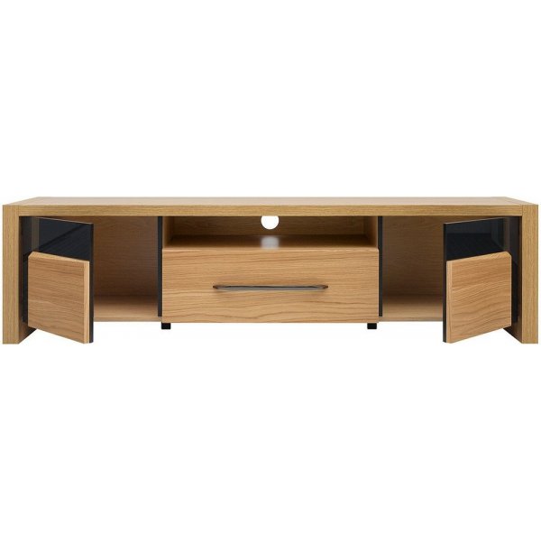 Manilla TV-bänk - Ek/svart Manilla TV-bänk - Ek/svart