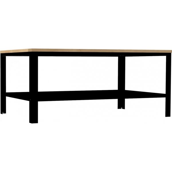 Gordana soffbord 100 x 60 cm - Safir ek/svart