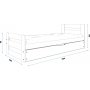 Juniorsng Ernie med frvaring 90 cm - Furu