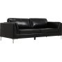 Soffa 3-sits svart PU - Cansas