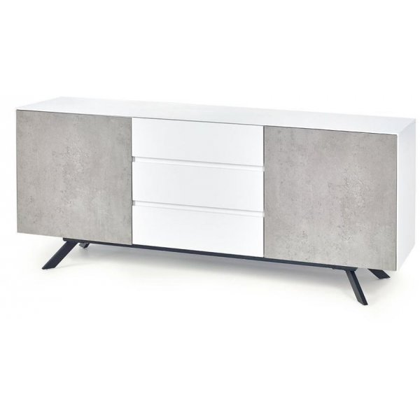 Bessie sideboard - Vit/betongmnster