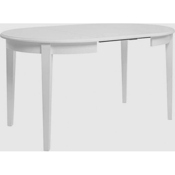 Lucan 3 runt vitt matbord förlängningsbart 95-195 x 95 cm Lucan 3 runt vitt matbord förlängningsbart 95-195 x 95 cm