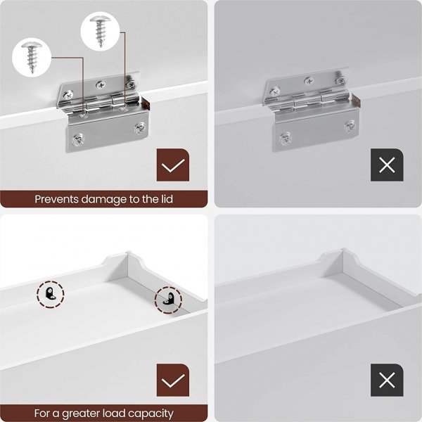 Coffre de rangement Todd - Blanc